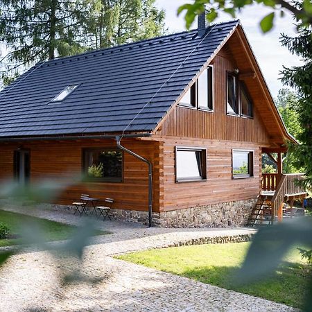 Moderni Sumavska Roubenka S Vyhledem Na Boubin Villa Vimperk Buitenkant foto
