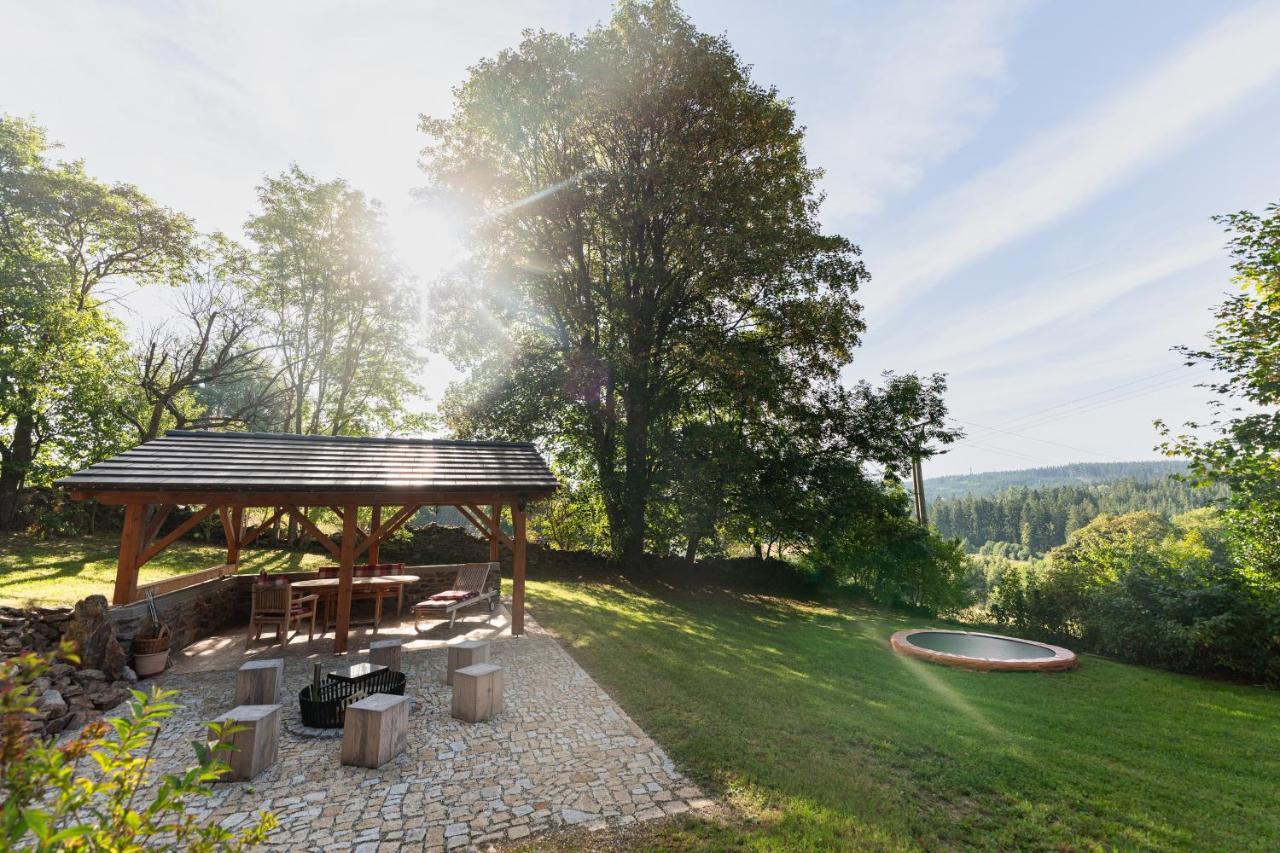 Moderni Sumavska Roubenka S Vyhledem Na Boubin Villa Vimperk Buitenkant foto