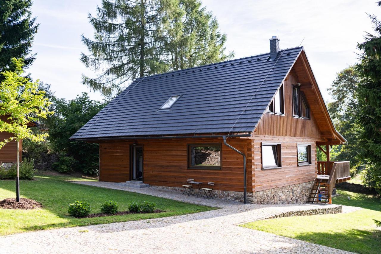 Moderni Sumavska Roubenka S Vyhledem Na Boubin Villa Vimperk Buitenkant foto