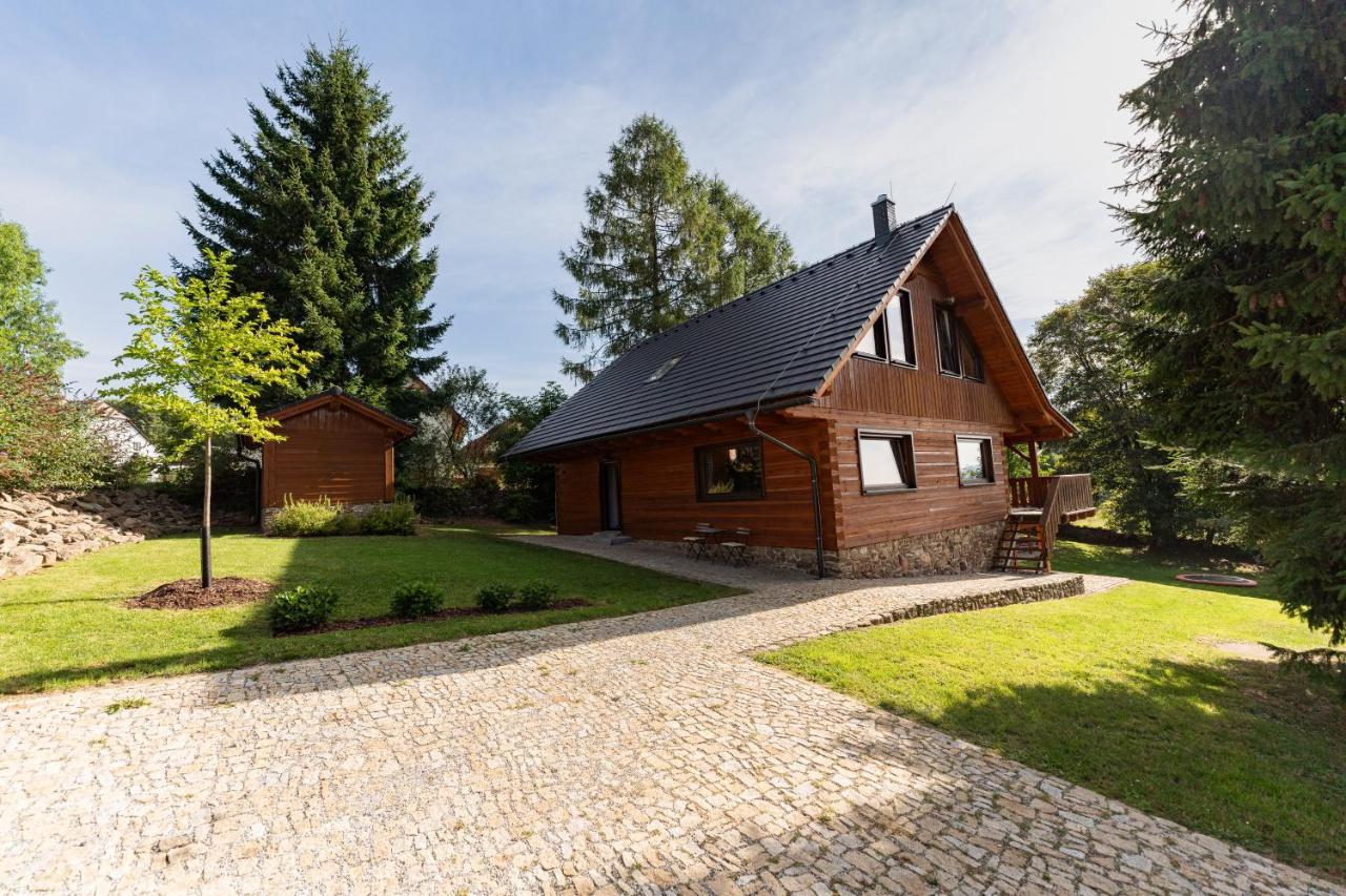 Moderni Sumavska Roubenka S Vyhledem Na Boubin Villa Vimperk Buitenkant foto