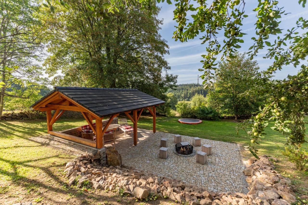 Moderni Sumavska Roubenka S Vyhledem Na Boubin Villa Vimperk Buitenkant foto